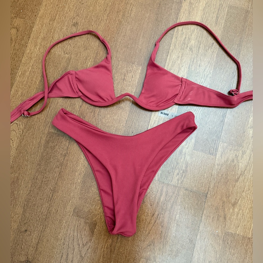 SHEIN ribbed bikini